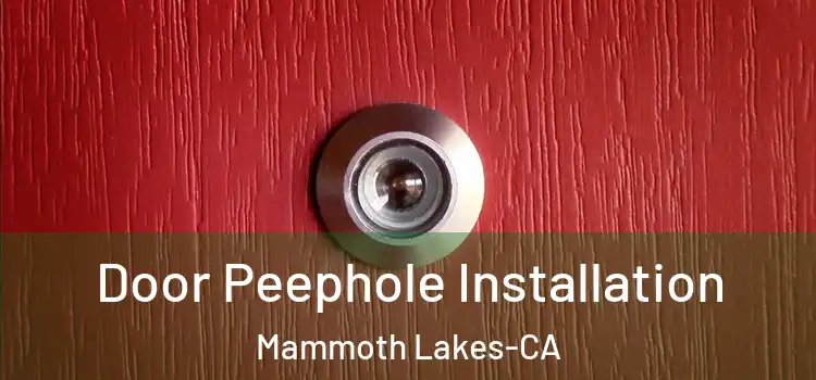 Door Peephole Installation Mammoth Lakes-CA