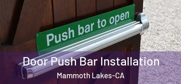  Door Push Bar Installation Mammoth Lakes-CA